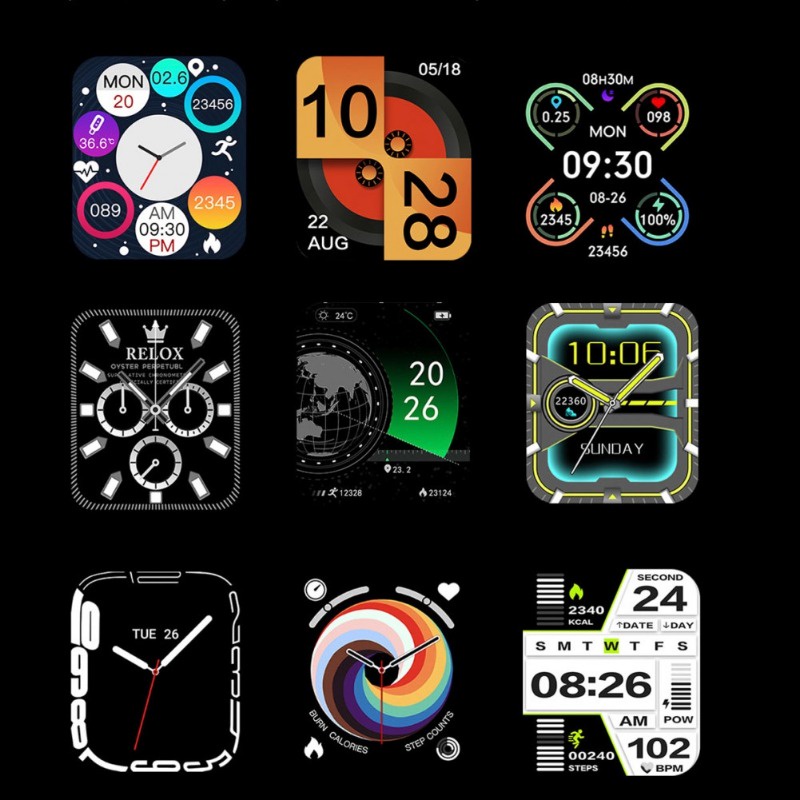 Đồng Hồ Thông Minh dw37 pro Màn Hình 1.75 inch Kết Nối bluetooth Theo Dõi Sức Khỏe