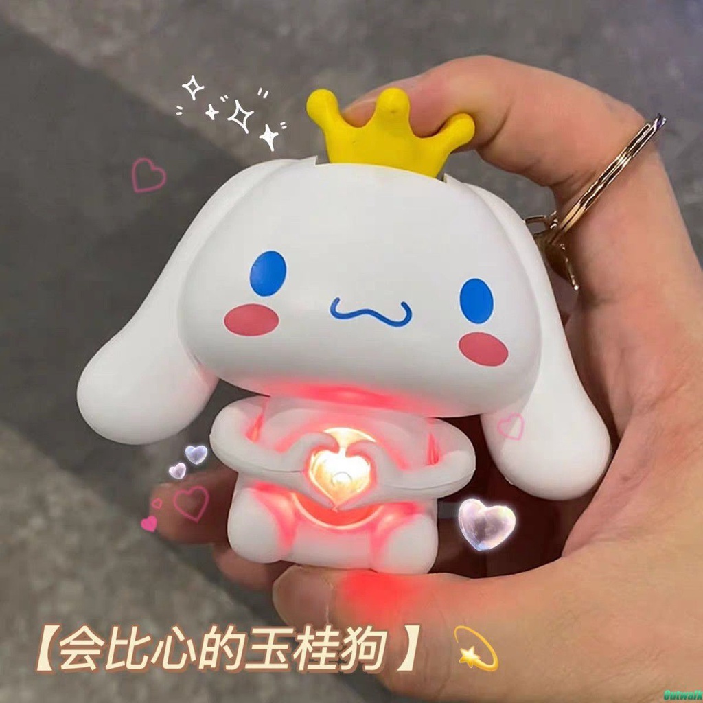 ⚡Còn Hàng⚡ Cinnamoroll Sanrio Đèn LED Hình Trái Tim Phát Sáng Đồ   Kawaii Anime Phòng Ngủ Đèn Ngủ Nhấp Nháy Phòng Người Yêu Sinh Viên Bạn Gái Quà Tặng Ngày Lễ