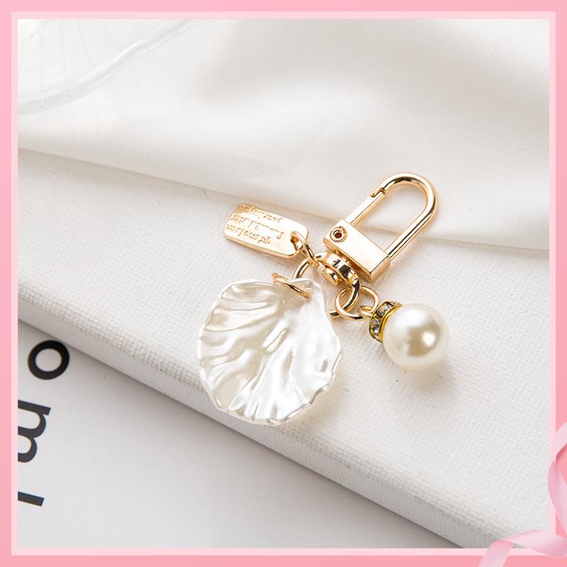 Dễ Thương Móc Khóa Hình Vỏ Sò Bằng Kim Loại Sáng Tạo