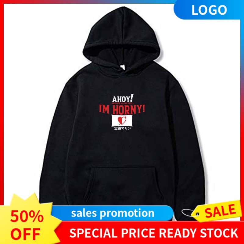 Áo Hoodie Unisex Hololive Nakiri Ayame Houshou Marine Amane Kanata Watson Nặng 250g