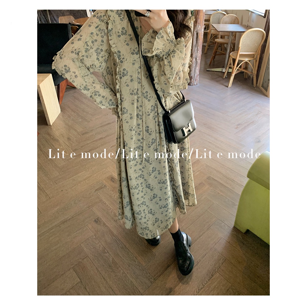 Đầm Hoa Dài Tay Thời Trang Sang Trọng Dành Cho Nữ 2023