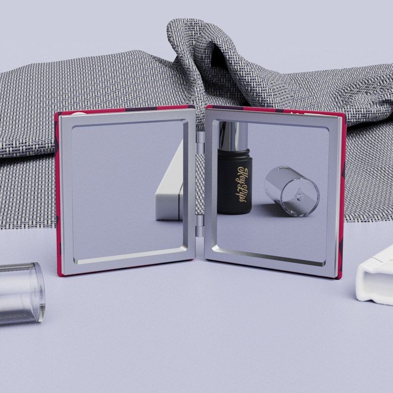 Dễ Thương Gương Trang Điểm Gấp Gọn Hình Gấu / Dâu Tây Xinh Xắn