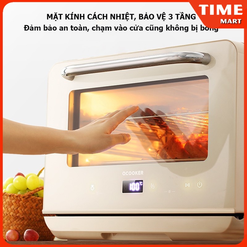 Lò chiên hơi nước lò nướng hấp Xiaomi Qcooker CR-ZK201Y dung tích 20L menu 20 chức năng,tiệt trùng/hấp/nướng đồ ăn