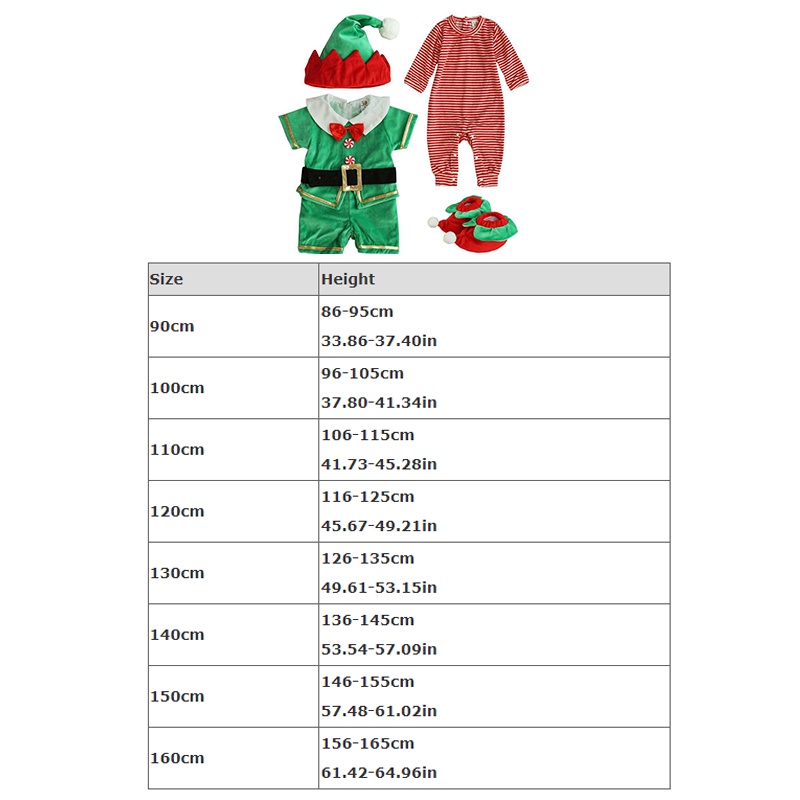 Bộ Đồ Hóa Trang Ông Già Noel Màu Xanh Lá Kèm Nón Và Dây Nịt Dành Cho Trẻ Em