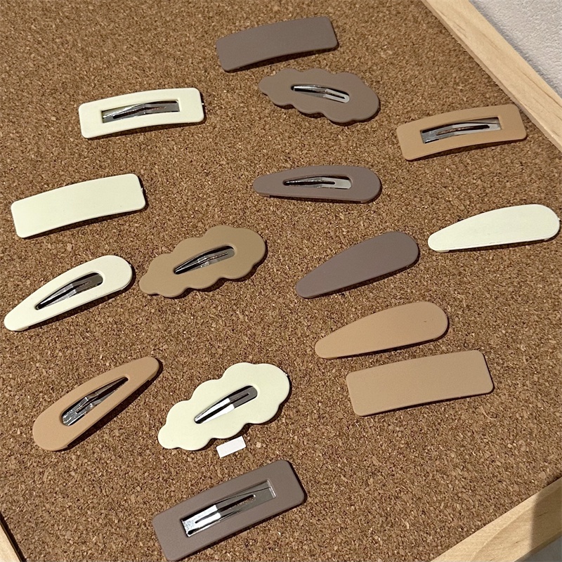 Bộ 3 Món Gồm Kẹp Tóc / Kẹp Tóc / Kẹp Tóc / Băng Đô Màu Nhám Cho Bé Gái