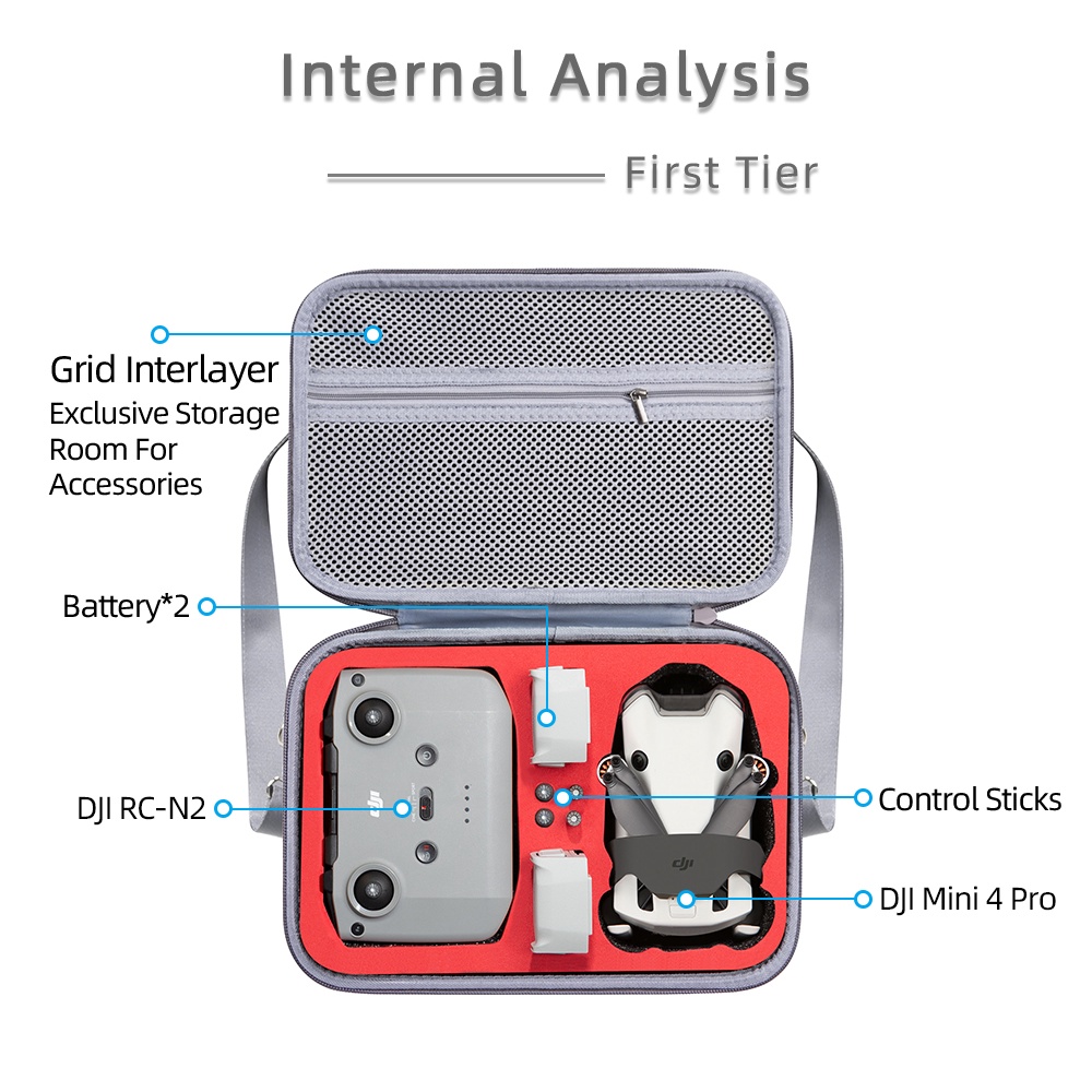 Túi Đựng dji mini 4 pro / dji mini 4 pro changfei Chống Thấm Nước Tiện Lợi