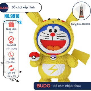 [ TẶNG BÚA + KEO ] Siêu to 91cm Đồ Chơi Lắp Ráp Mô Hình Doraemon Doremon Pikachu vàng pokemon Cỡ Lớn 1m 100cm,  1m
