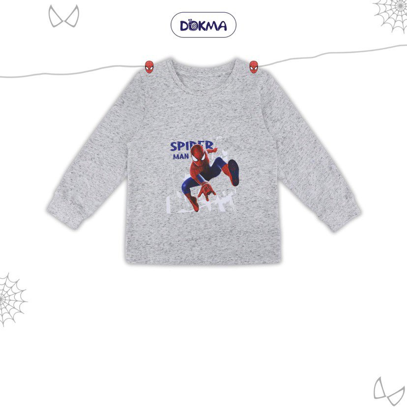 Áo cổ tròn dài tay bé trai Dokma  DA1118 - DA1815 PL