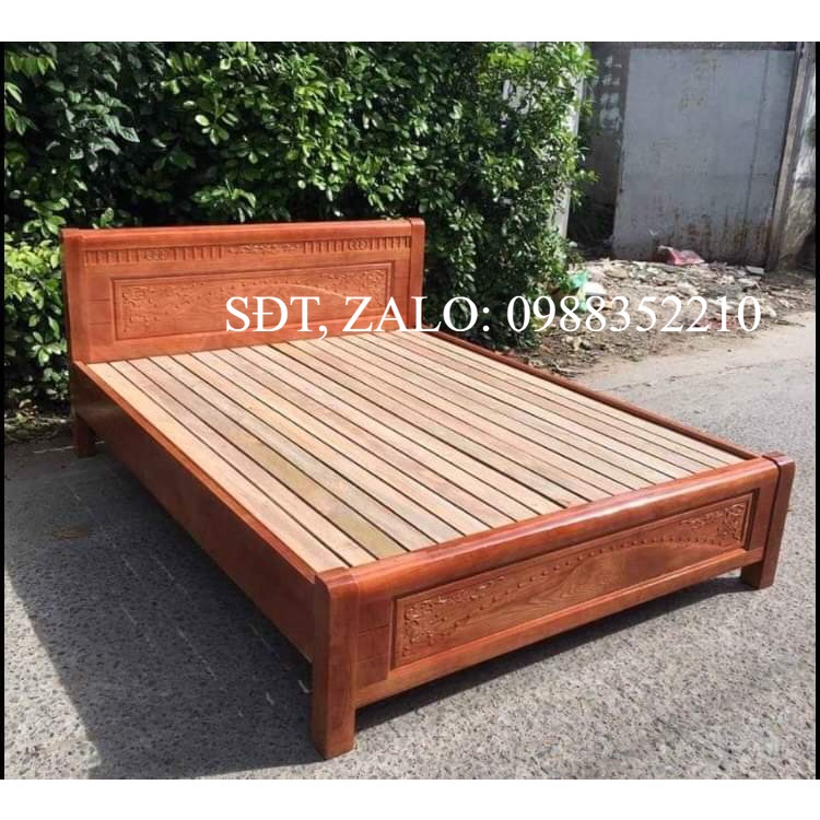 Giường ngủ gỗ xoan,giường gỗ 1m2-1m4-1m6-1m8 ( FREESHIP 60 KM )