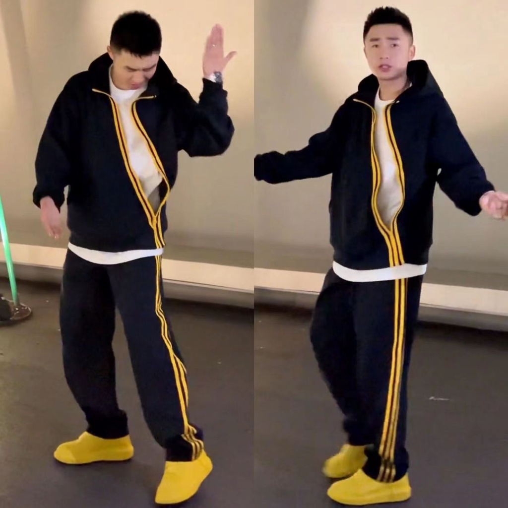 Set Đồ Thể Thao Áo Khoác Có Khóa Kéo + Quần Dài Thời Trang Cho Nam