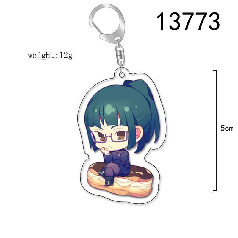 Spell Attack anime ngoại vi mặt dây chuyền acrylic móc khóa hai mặt bánh sandwich mặt dây chuyền Gojo Satoru Kuroe Mang