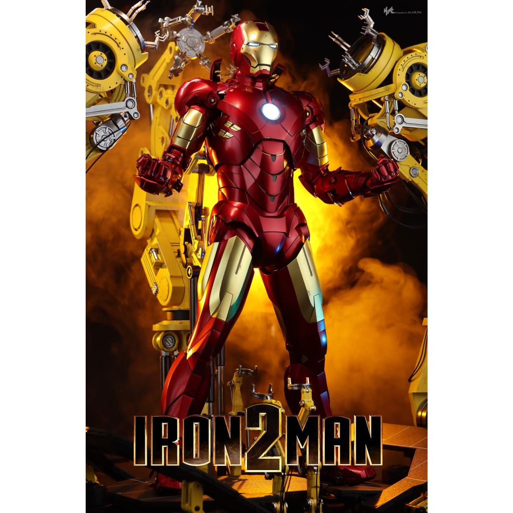 Hàng đẹp Mô hình Hot Toys Iron Man Mark IV With Suit-Up Gantry 1/4 cực chất tặng xe
