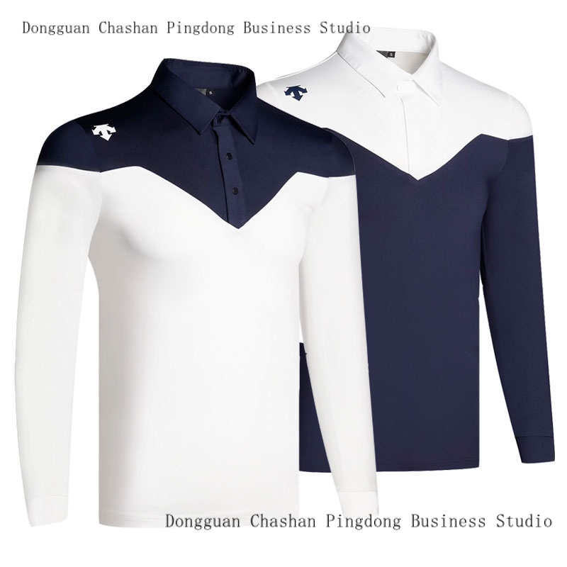 Áo Thun Đánh golf Tay Dài Cổ Đứng Thoáng Khí Mau Khô Bằng polyester Thời Trang Thu Đông Mới 2023