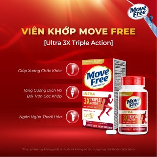 Viên uống schiff move free ultra triple action hộp 75 viên chắc khỏe xương khớp Healthy Care Quatangme1