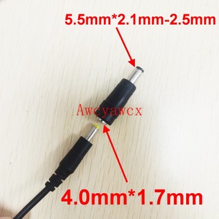 Dc cáp chuyển đổi jack female 3.5mm 1.35mm 4.0mm 1.7mm sang male 5.5mm 2.1mm 2.5mm