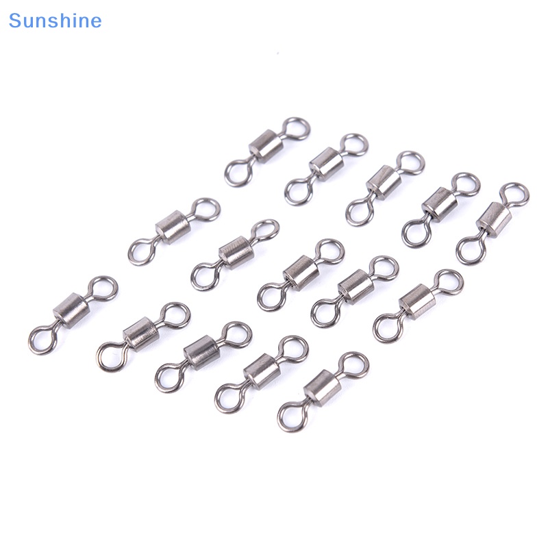 Set 50 Mồi Câu Cá Giả 11 Kích Thước Có Vòng Bi Xoay Màu Trơn Vn vn vn