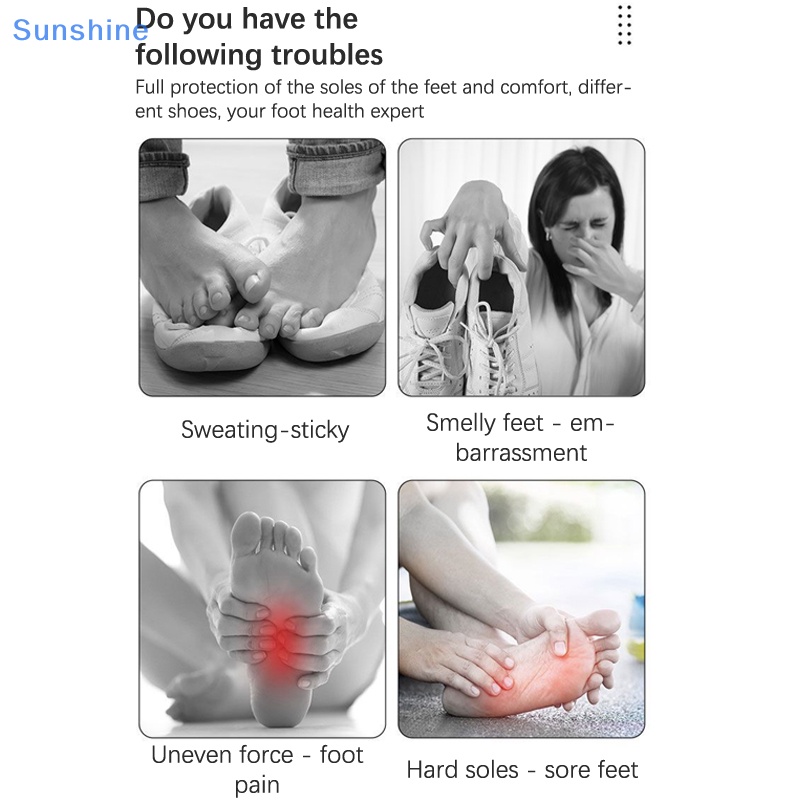 Đế Lót Giày Khử Mùi Siêu Mềm Thoáng Khí Thấm Hút Mồ Hôi Chống Vi Khuẩn