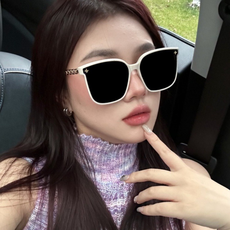 Papaozhu Kính Mát Gọng Vuông Lớn Chống Tia uv400 Phong Cách vintage