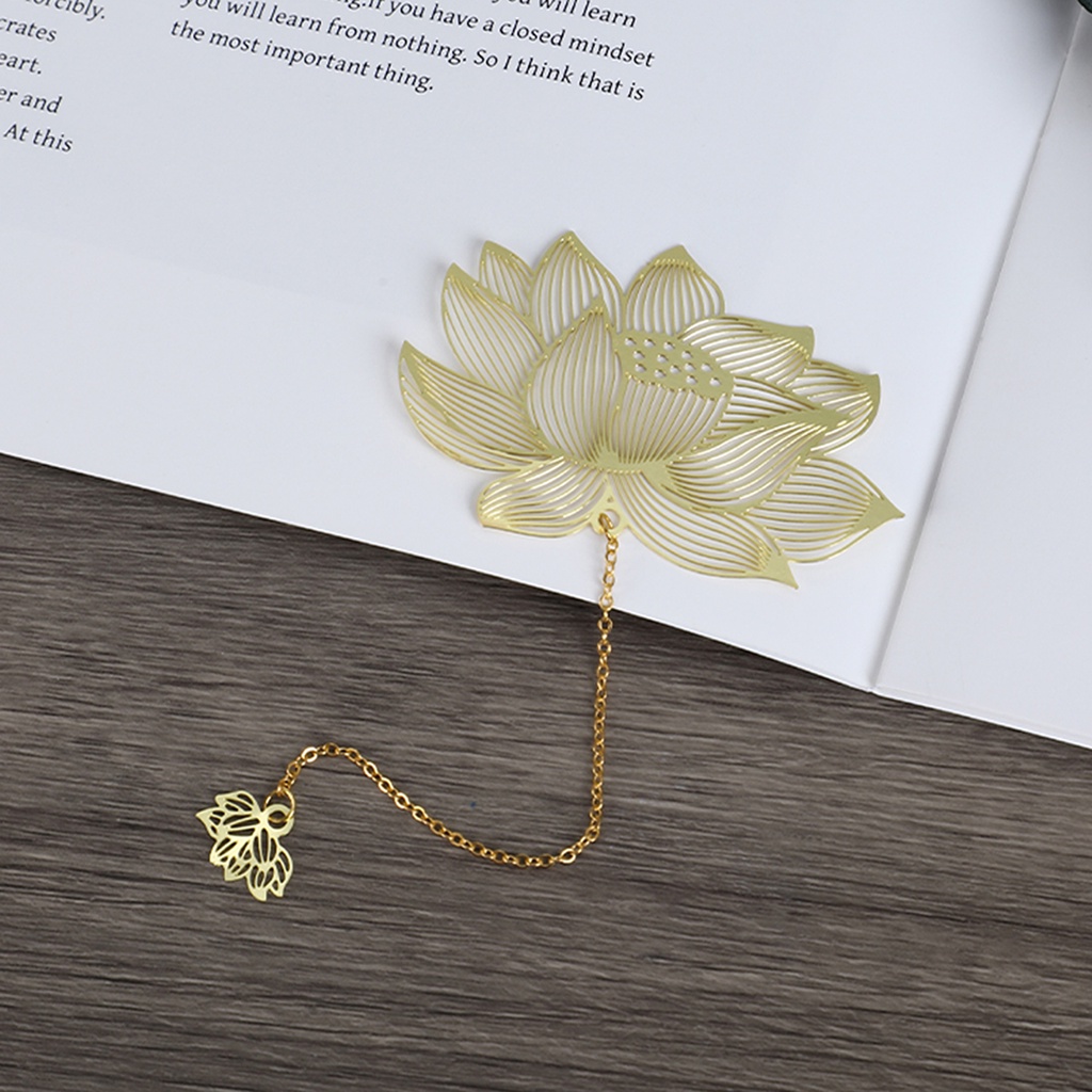 Thẻ Đánh Dấu Trang Sách Bằng Kim Loại Hình Lá Phong Màu Vàng Sáng Tạo