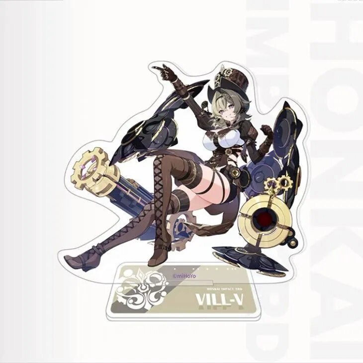 Mô hình Standee Honkai Impact 3 The Thirteen Flame Chasers Elysia Aponia Phụ kiện trang trí để bàn góc học tập