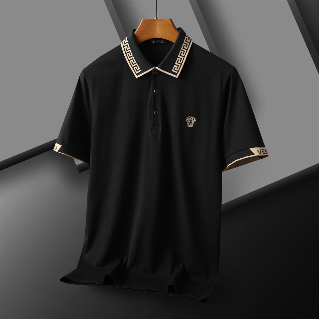 Áo polo Tay Ngắn In Họa Tiết Hoạt Hình Bằng Vải cotton Thoáng Khí Thời Trang Cho Nam 101
