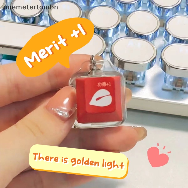 Bn merit + 1 Móc Khóa Vòng cổ Đèn led muyu deion Nút Bàn Phím Cơ Giảm Căng Thẳng