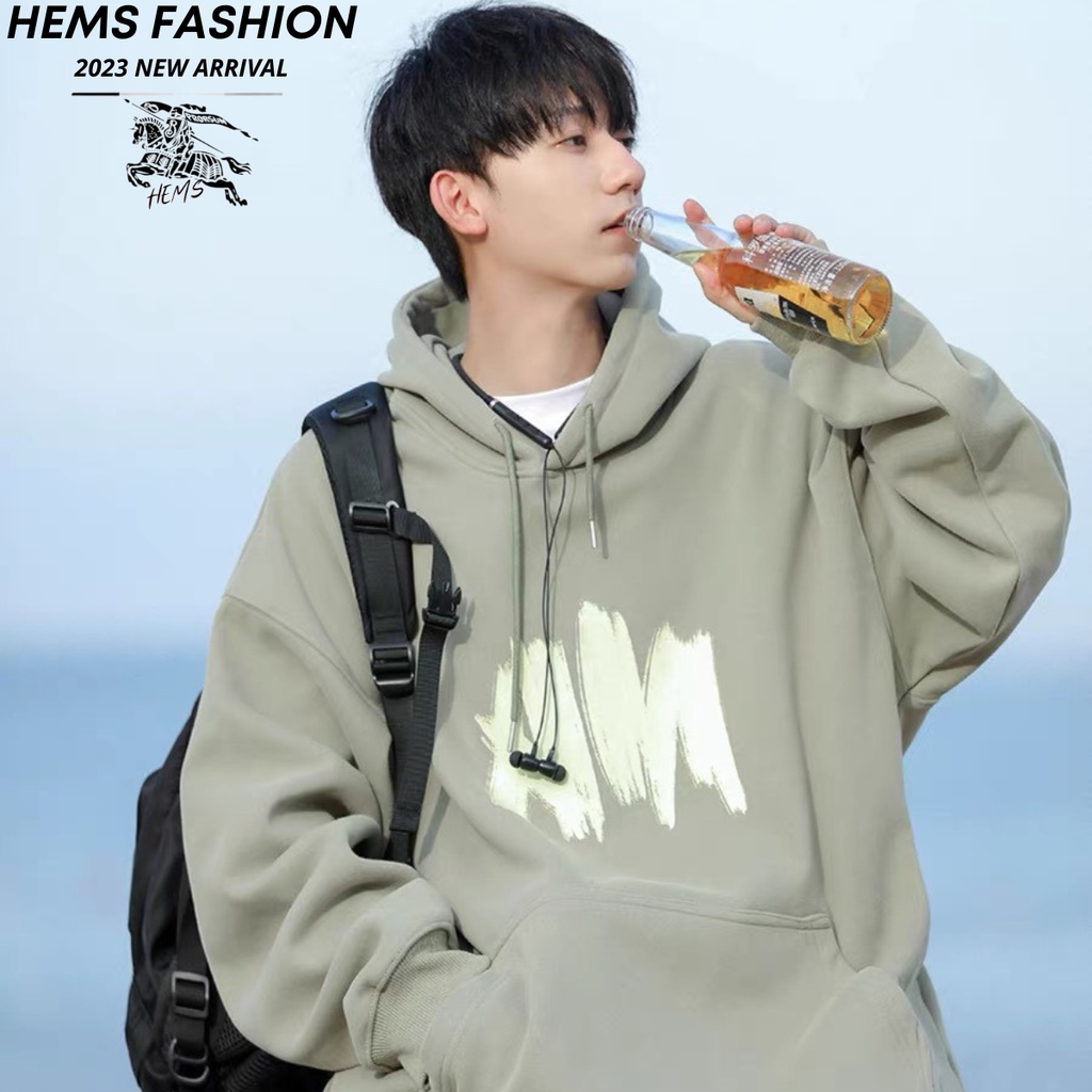 Áo Hoodie Nỉ Bông AM Unisex, Áo Hoodie Basic Hottrend 2023 Hems Fashion