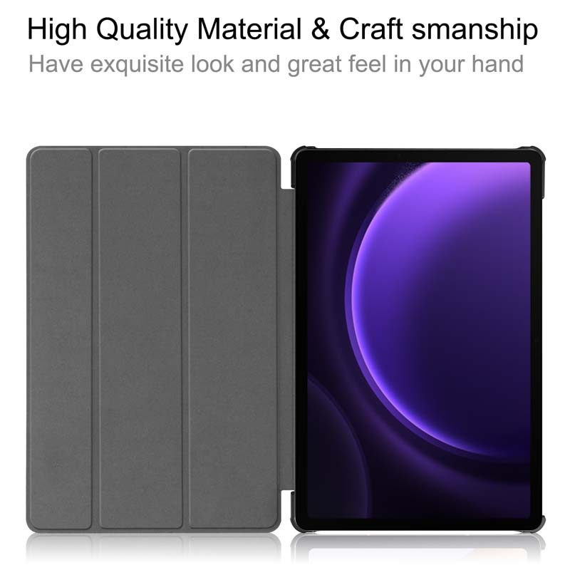 Bao Da pu Nắp Gập Chống Sốc Kèm Giá Đỡ Cho Samsung Galaxy Tab S9 FE 5G SM-X510 X516 X710 X716 X718 case galaxytabs9 s9fe cover