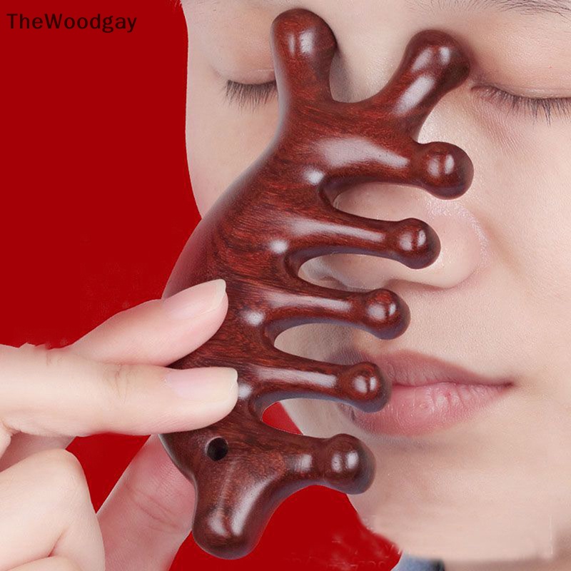 Lược Chải Tóc Mát Xa Da Đầu Bằng Gỗ Đàn Hương Tốt Cho Sức Khỏe 1 Cái