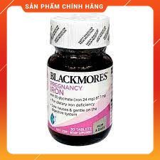Sắt bầu Pregnancy Iron, không táo bón, lọ 30 viên