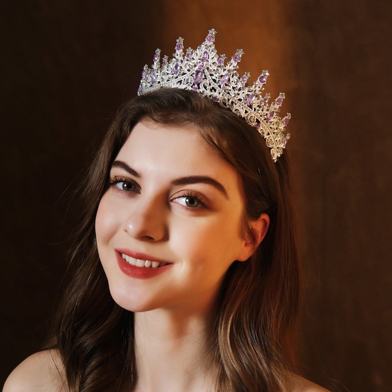 Vương Miện Cài Tóc Đính Đá Pha Lê