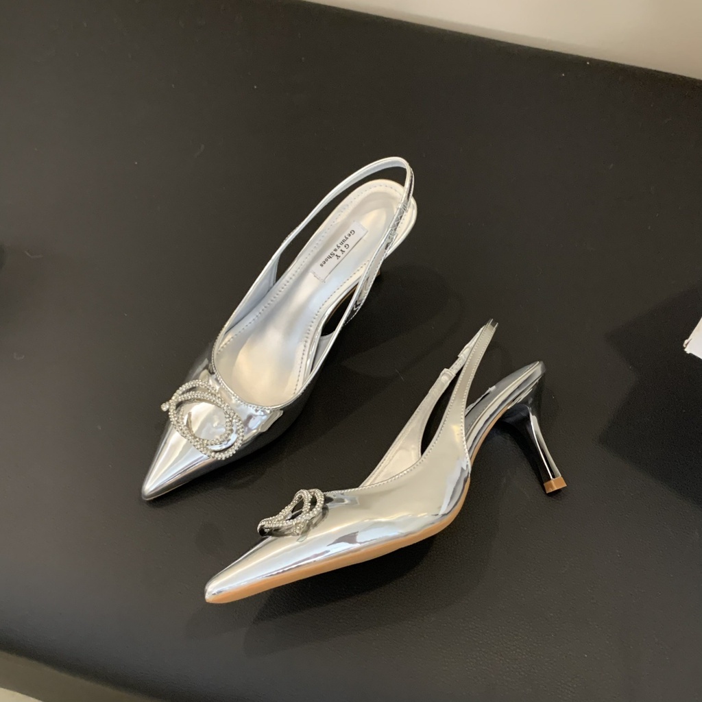 Sandal Cao Gót Mũi Nhọn Phong Cách Âu Mỹ Hàng Mới 2023