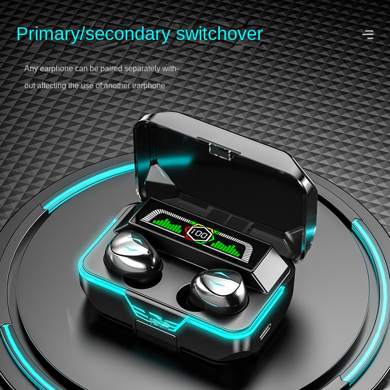 Tzuzl Mới Tai Nghe bluetooth tws Không Dây Chống Thấm Nước Âm Thanh Nổi Màn Hình led hd Chơi Game Thể Thao