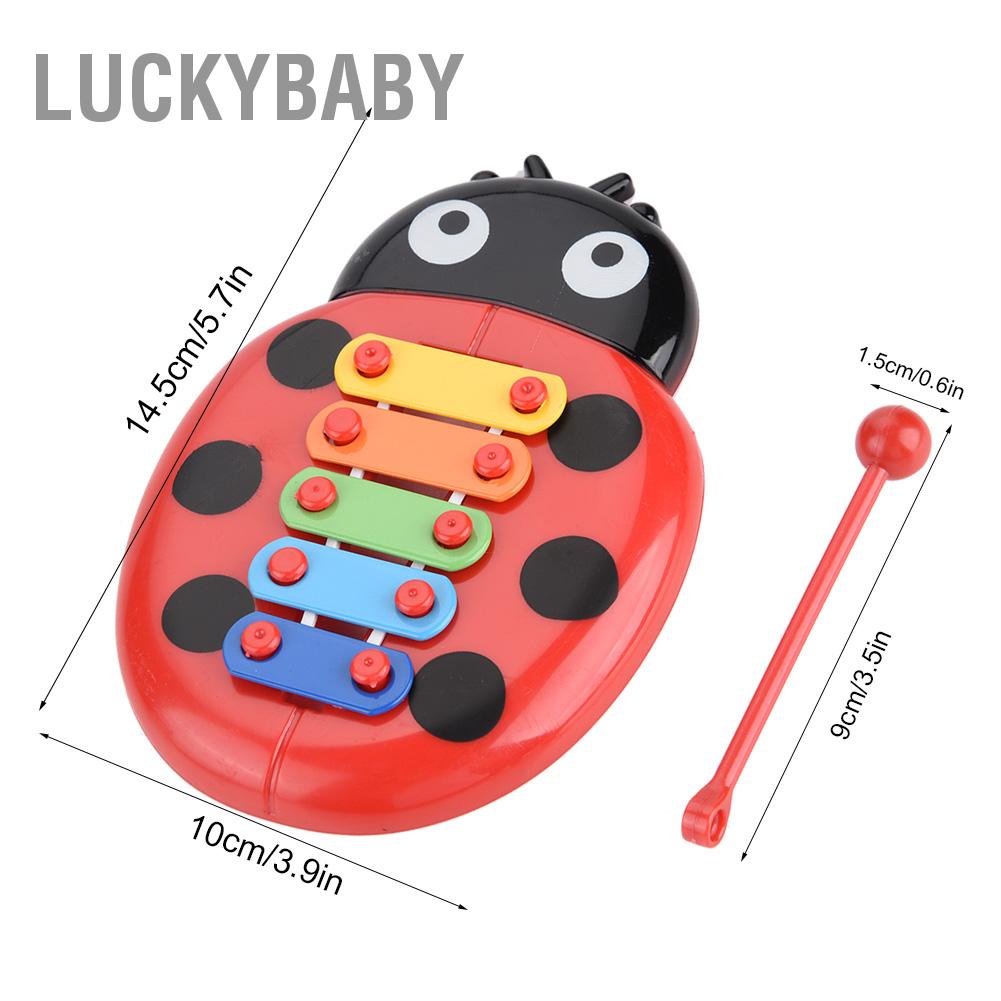 LUCKYBABY Quà tặng nhạc cụ cho bé Xylophone Beetle Đồ chơi trẻ em phát triển giáo dục