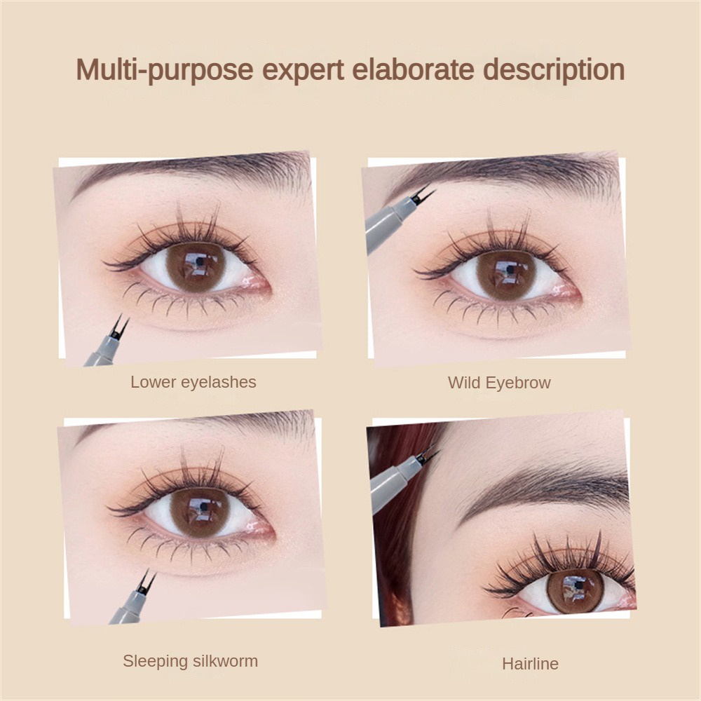 Bút kẻ mắt MAFFICK dạng lỏng hai móng siêu mịn dùng kẻ mi dưới/ không dễ lem/ lâu trôi/ không thấm nước và dễ tẩy