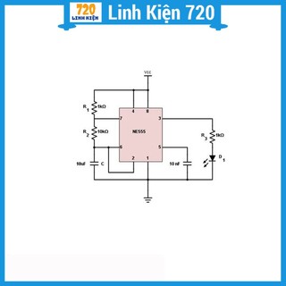 Combo 5 ic tạo xung NE555 DIP8