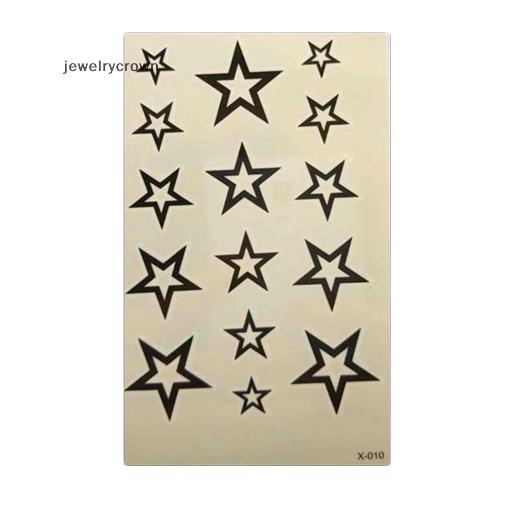 Hình Xăm Dán Tạm Thời Không Thấm Nước Hình Ngôi Sao Rỗng Gợi Cảm