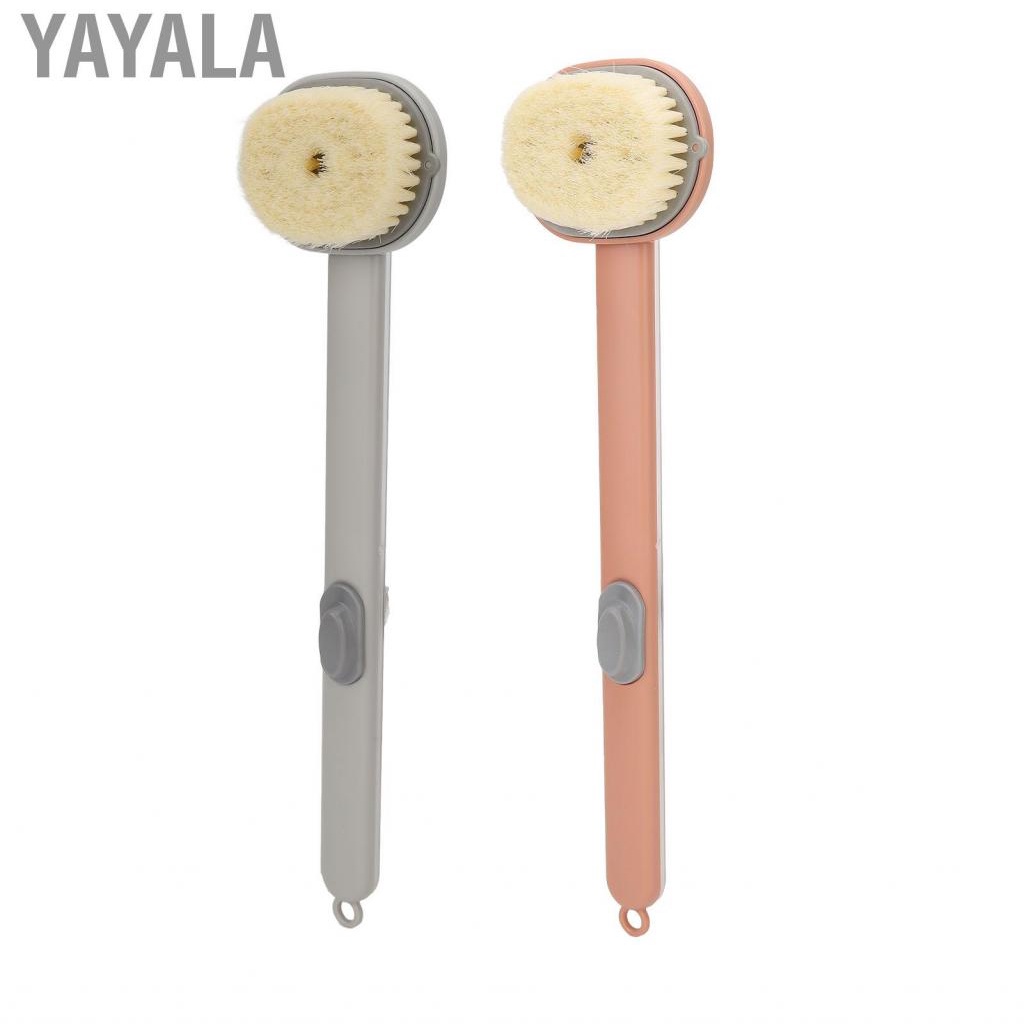 Yayala Bath Brush Long Handle Removable Head  Comfortable For US