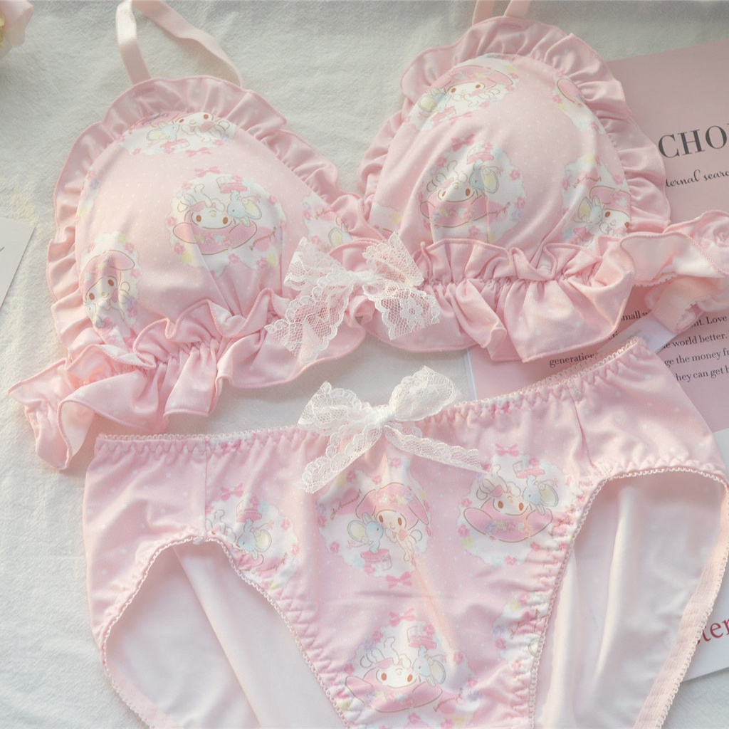 Áo Ngực Không Gọng Họa Tiết melody Dễ Thương Cho Nữ