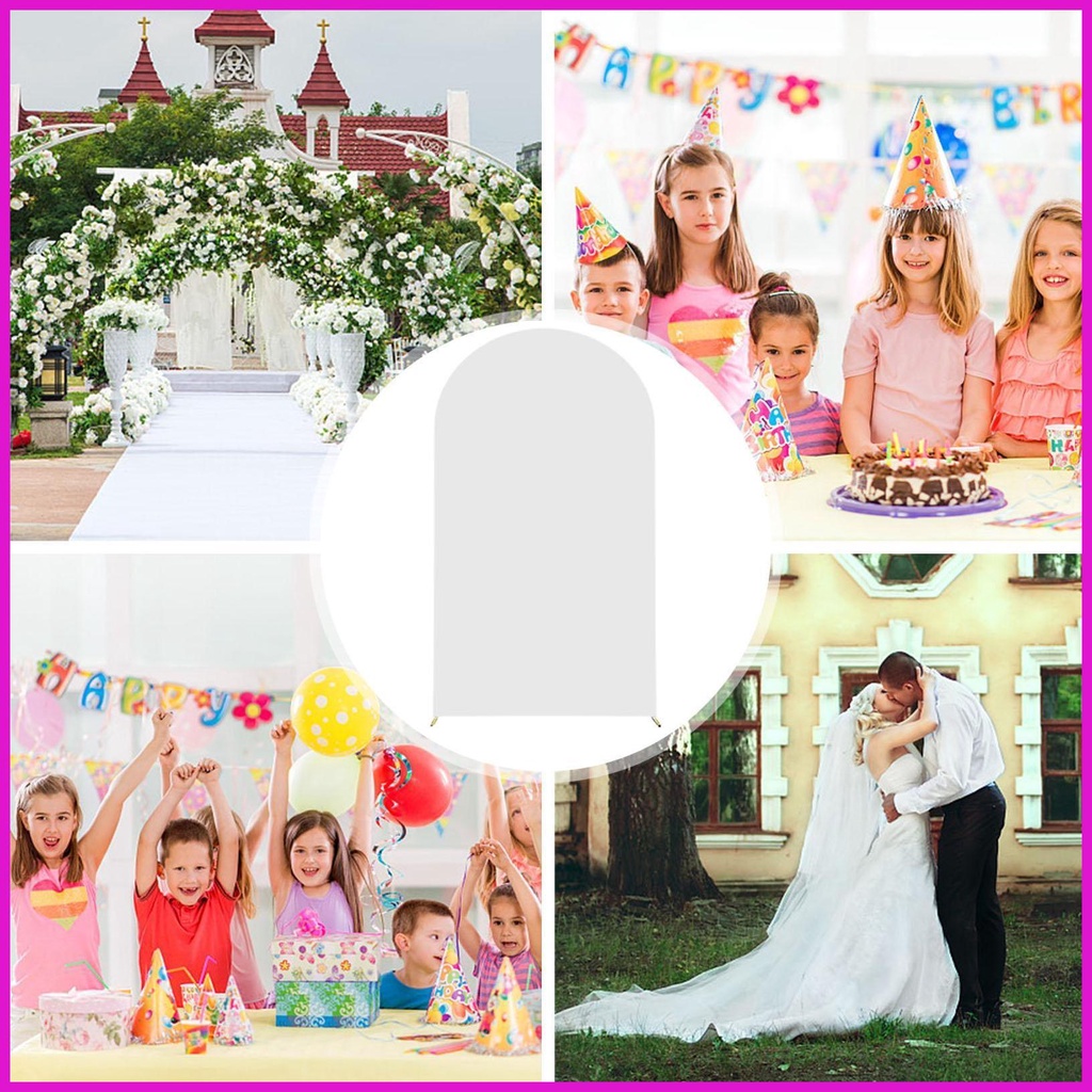 Vòng Hoa Đứng Bằng Vải spandex Co Giãn Trang Trí Tiệc Sinh Nhật