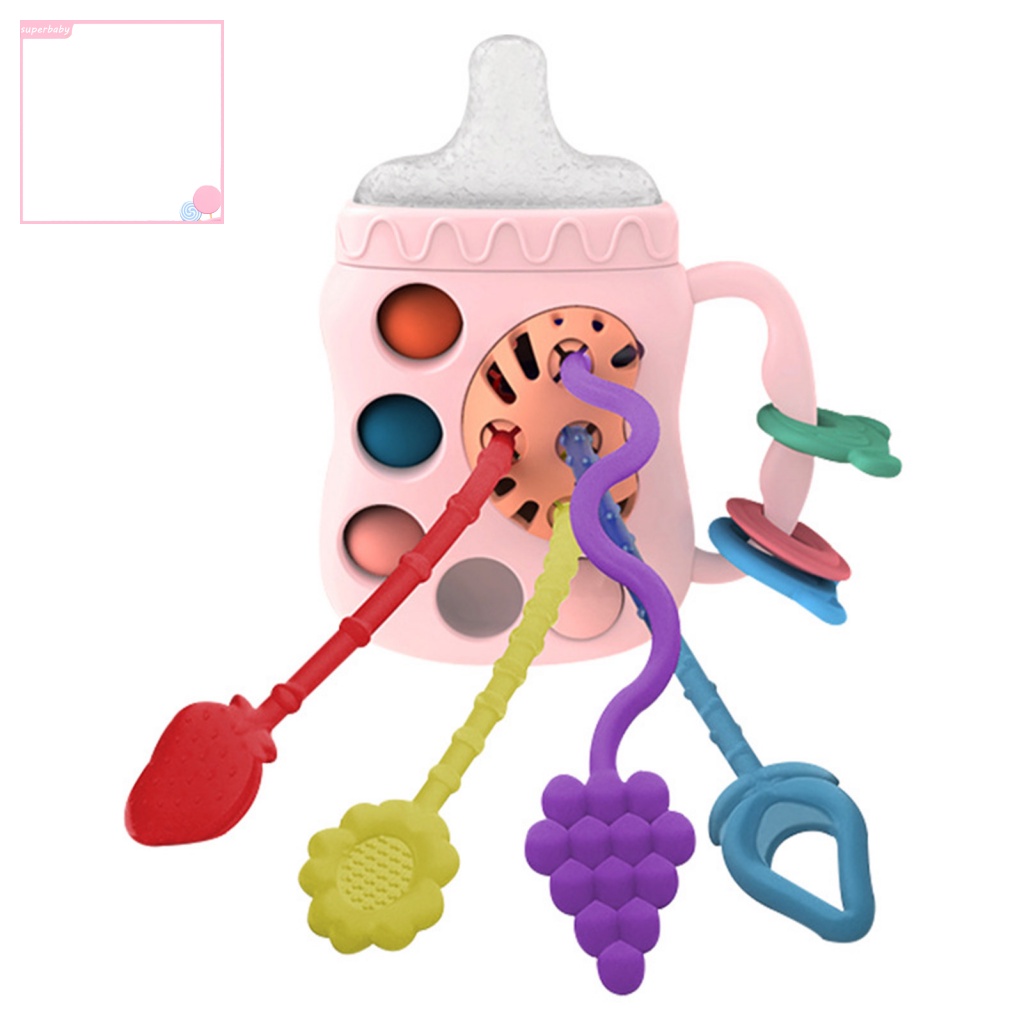 Đồ Chơi Con Lăn Hình Trái Cây Hoạt Hình Màu Sáng Giúp Giảm Căng Thẳng Răng Miệng Tay Và Mắt Trẻ Em