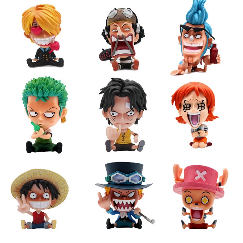 Mô Hình Đồ Chơi Nhân Vật luffy zoro Phim Hoạt Hình "one piece" 8cm