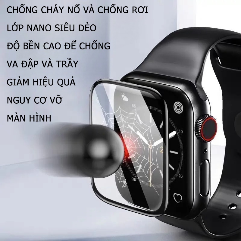 Iwatch series 8 7 6 5 4 3 2 1 watch 3D phim bảo vệ 41mm45mm 40mm44mm 38mm42mm49mm bảo vệ màn hình đồng hồ chất rắn