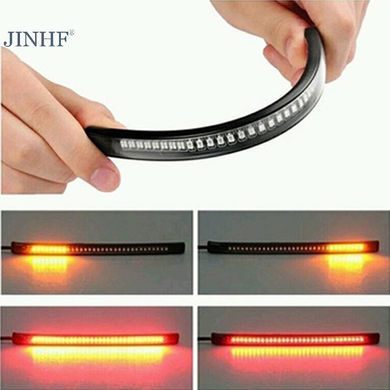 Jinhf Đèn Phanh Gắn Đuôi Xe Mô Tô Ánh Sáng Đỏ Và Vàng Nóng Bỏng