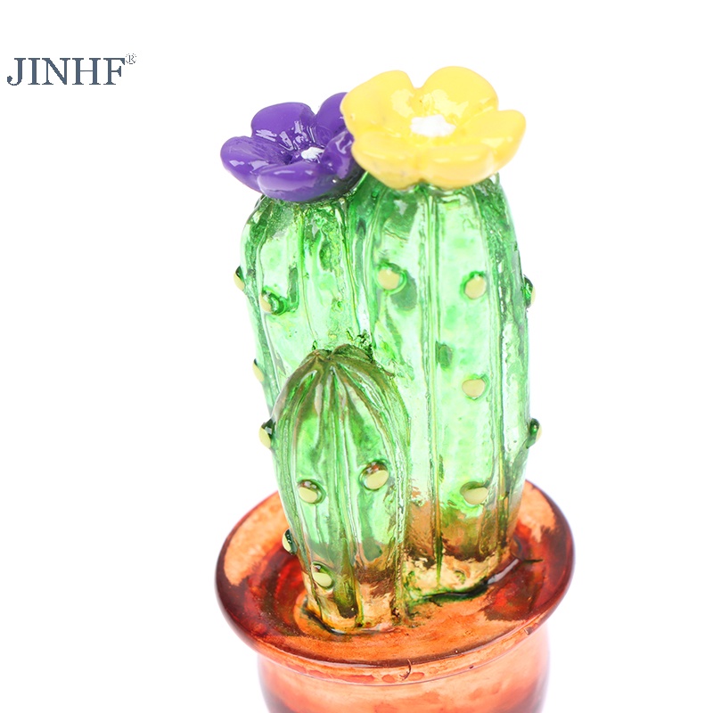 Cây Xương Rồng mini Bằng Thủy Tinh Dễ Thương Để Bàn Trang Trí