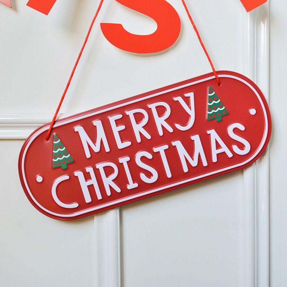Thẻ Chào Mừng Giáng Sinh Bằng Sắt diy Sáng Tạo Trang Trí Cây Thông Noel