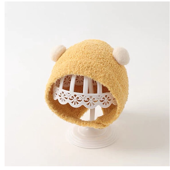 Mũ Lông Giữ Ấm Tai Phong Cách Hàn Quốc Dễ Thương Cho Bé