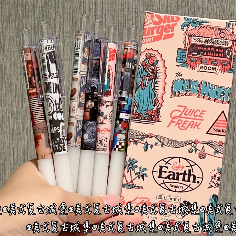 ✨Bút Mực gel Mềm Mại Phong Cách retro Mỹ