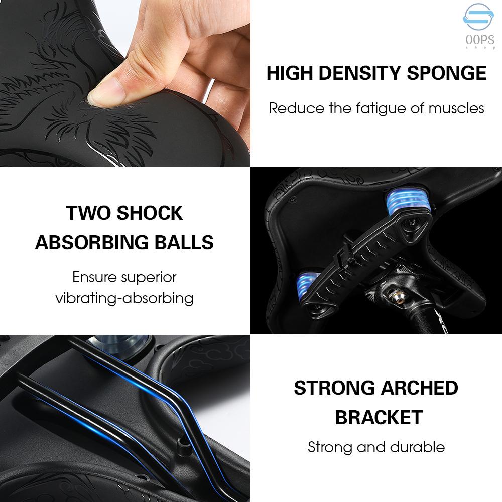 Yên Xe Đạp Leo Núi Bản Rộng Thoải Mái Chống Thấm Nước Cho Nam Nữ