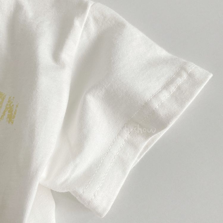 Áo Thun Tay Ngắn Dáng Ôm In Họa Tiết Bươm Bướm Thời Trang Mùa Hè Xinh Xắn Cho Bé Gái